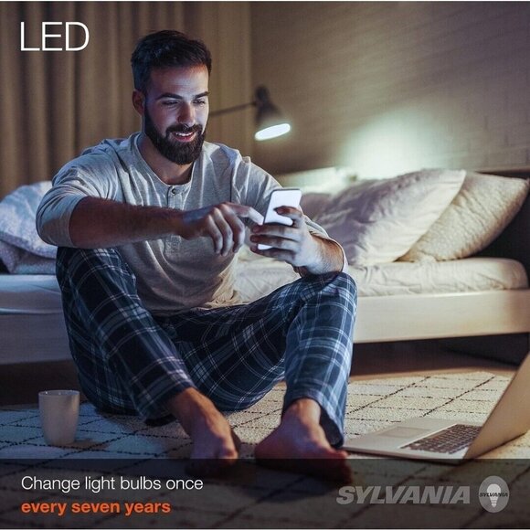 SYLVANIA ECO LED A19 Light Bulb, 60W Equivalent, Pack of 24, Daylight (5000k) - Picture 3 of 7